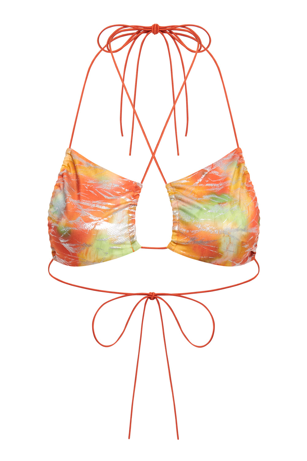 Iris Micro Ruched Bikini Top