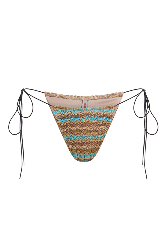 Microkinny Shop Allure Striped Knit Micro Bikini Bottoms | Jaded London | Clothing