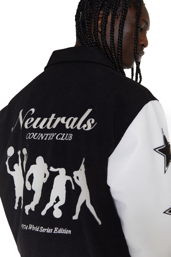 Black NTRLS Varsity Jacket