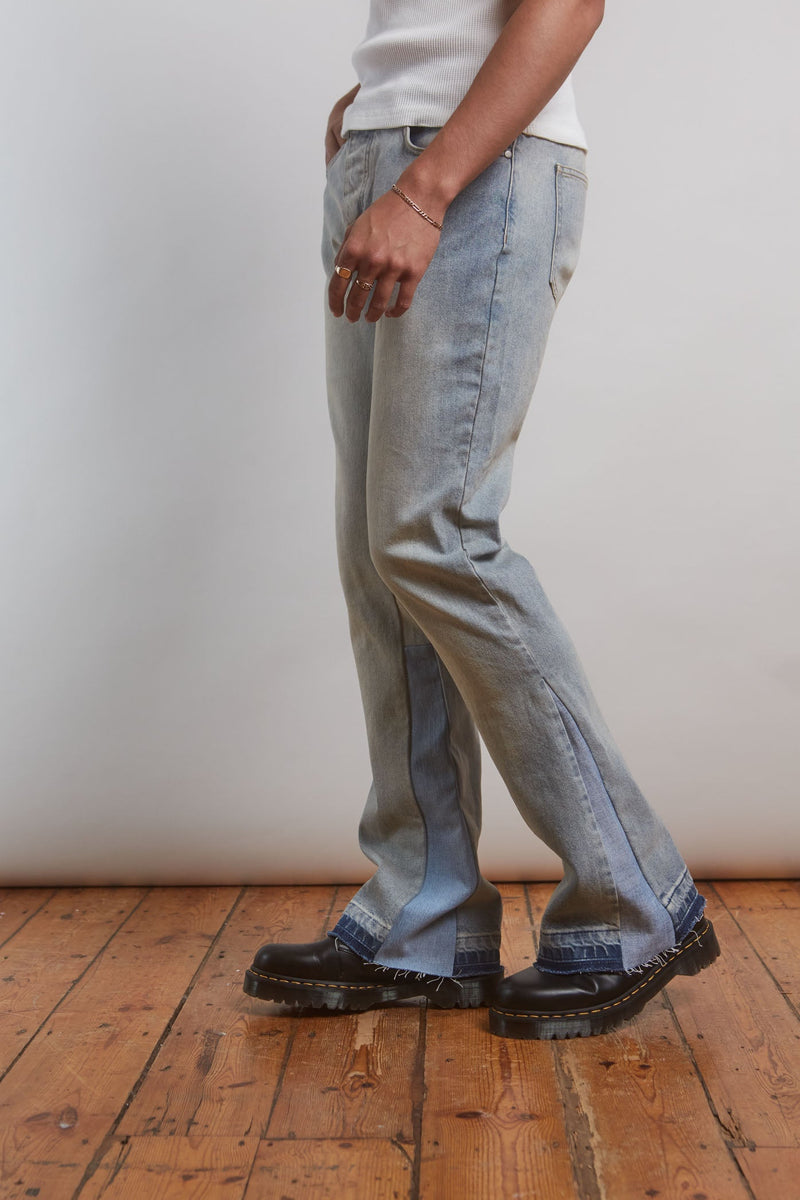 Flared Jean With Inserted Panel