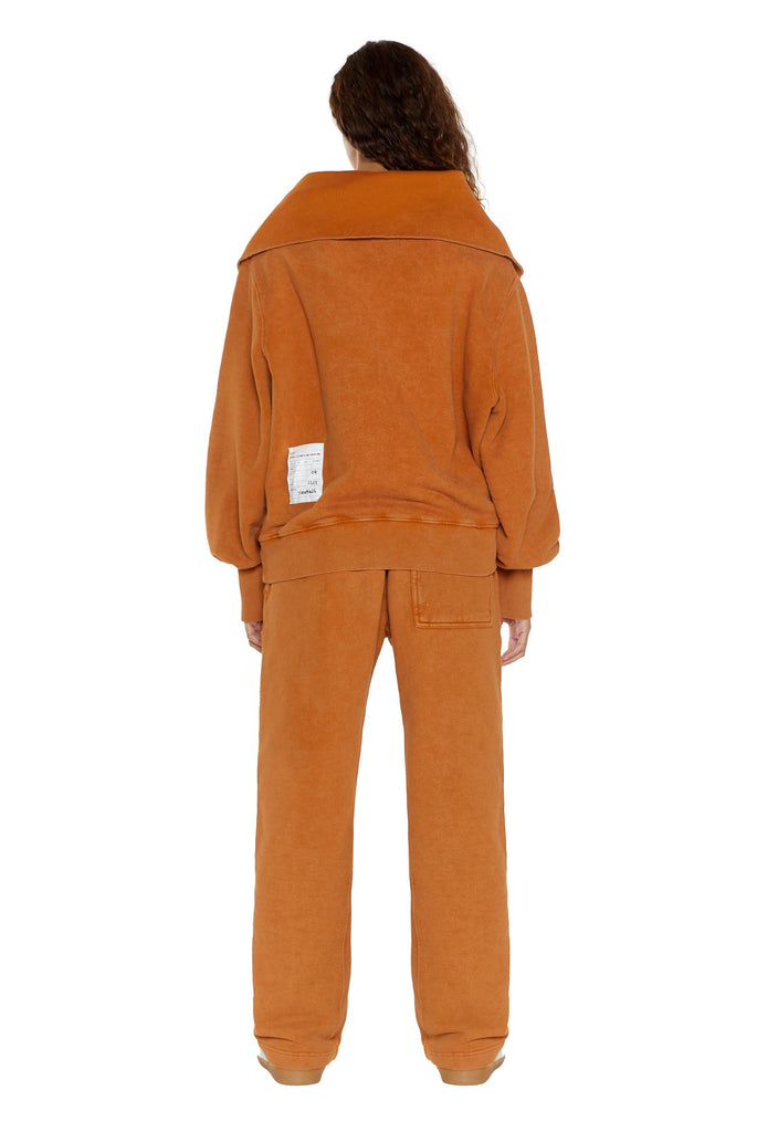NTRLS Rust Orange Quarter Zip Sweatshirt