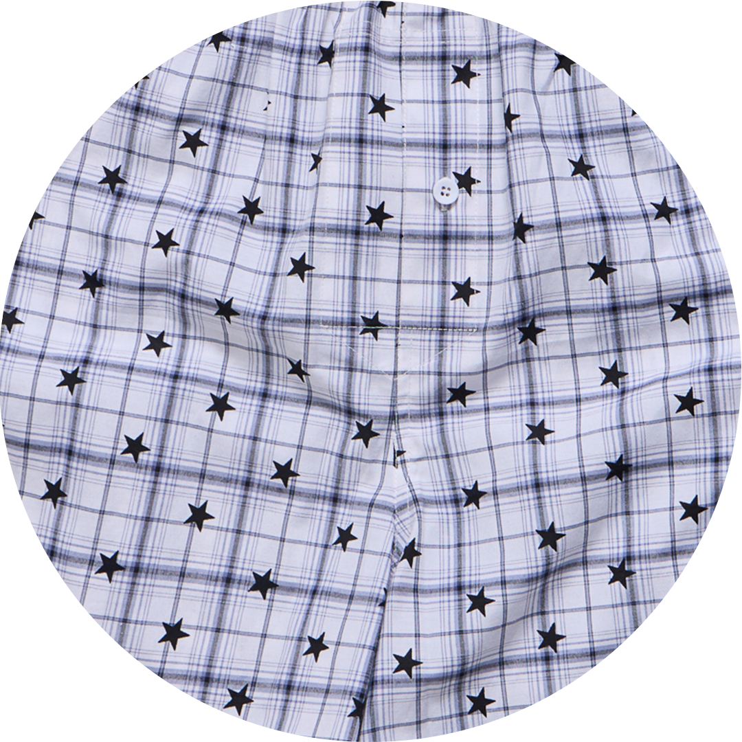 Star Check Boxers