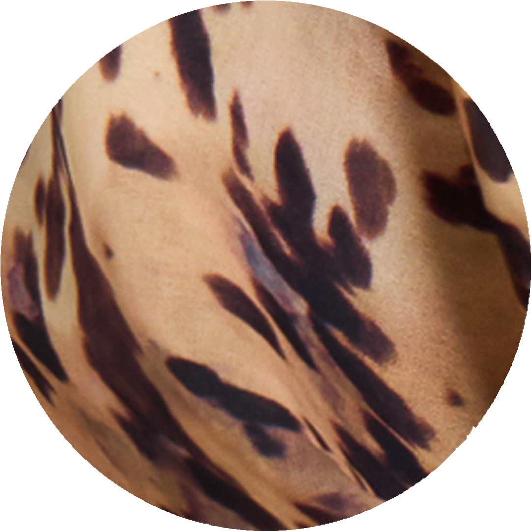 Asteria Backless Top in Cow Print