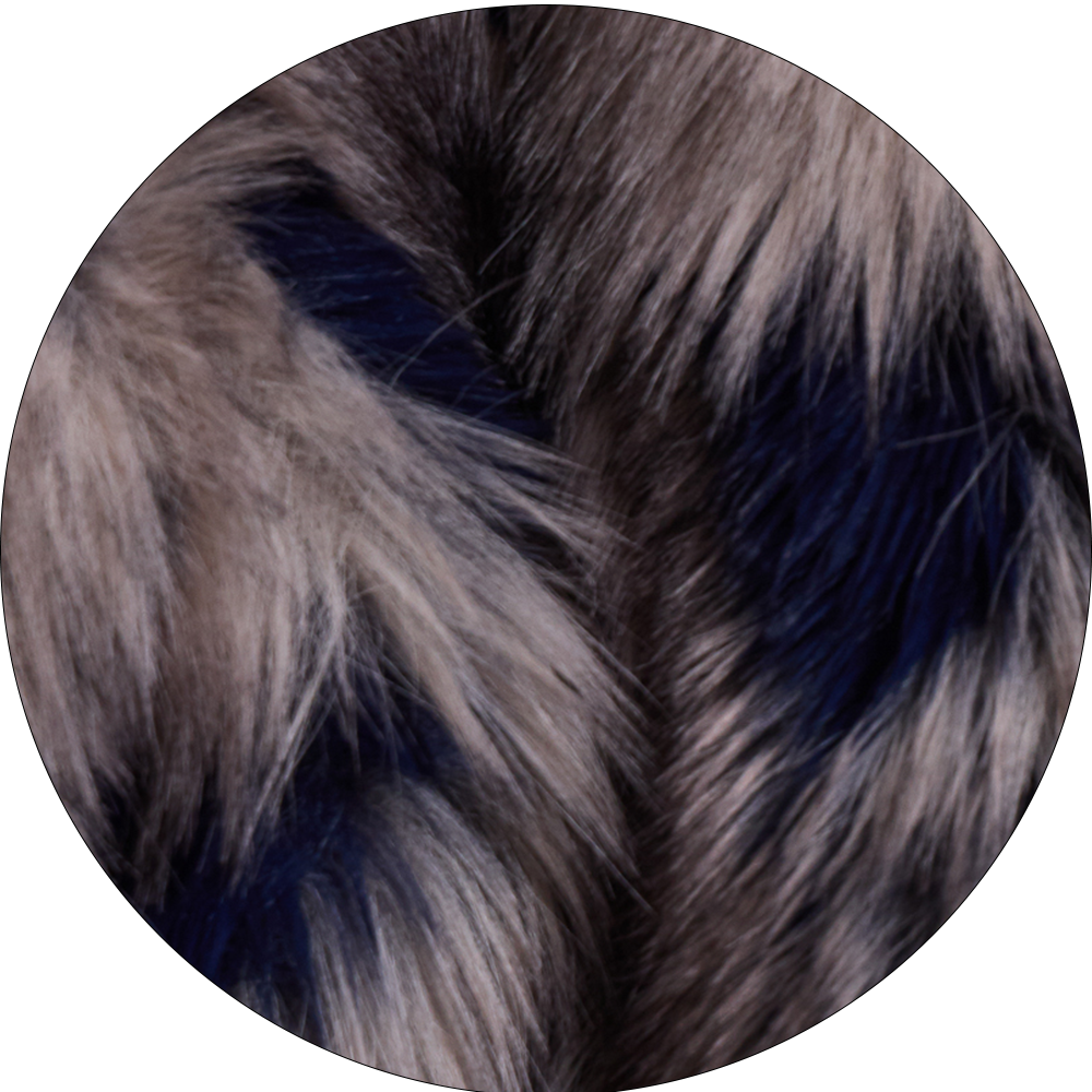 Mara Oversized Faux Fur Coat in Ashen